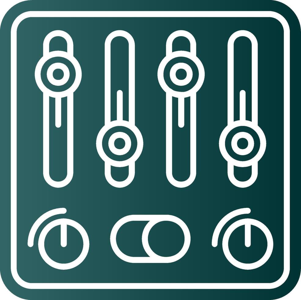 controle glyph helling groen icoon vector