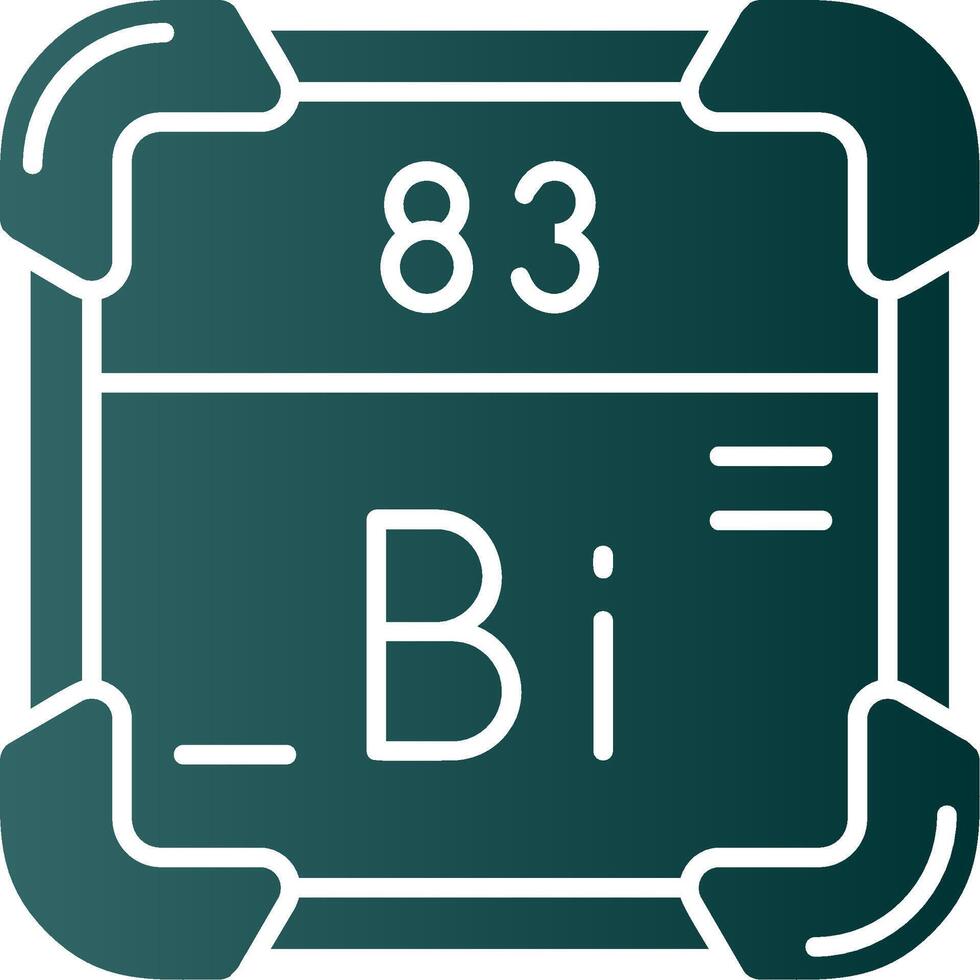 bismut glyph helling groen icoon vector
