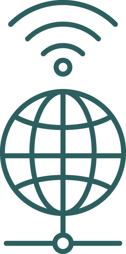 pictogram globale lijnverloop vector