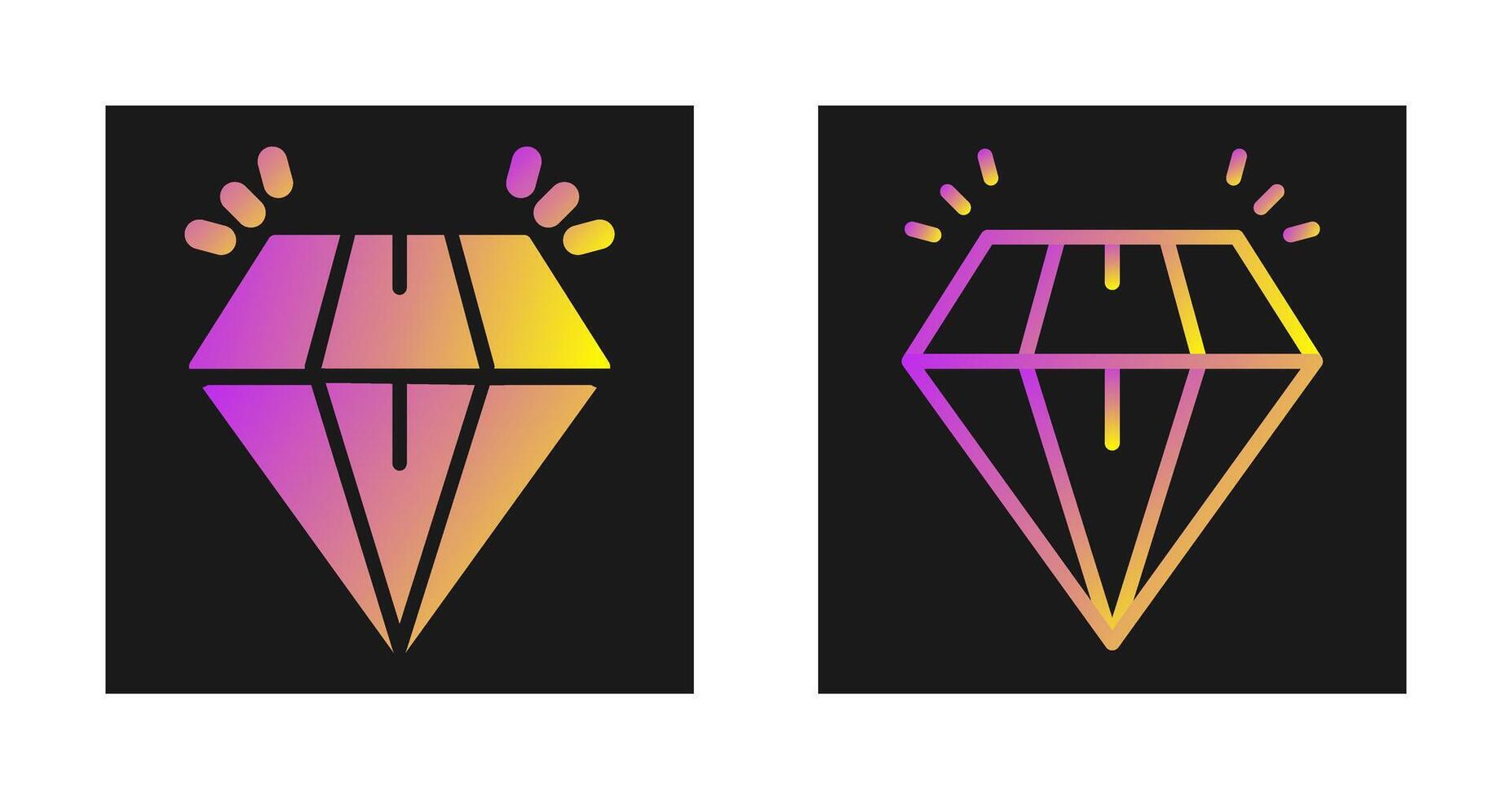 diamant vector pictogram