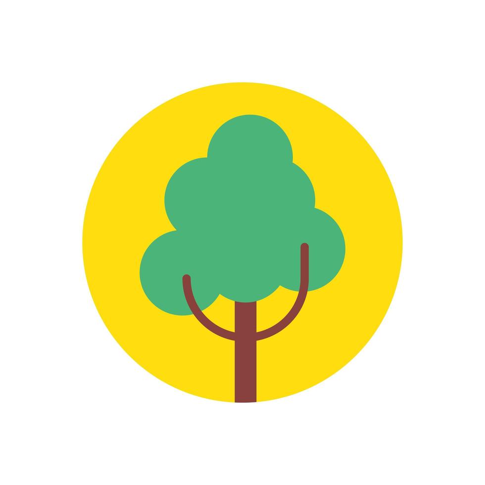boom plant natuur geïsoleerde pictogram vector