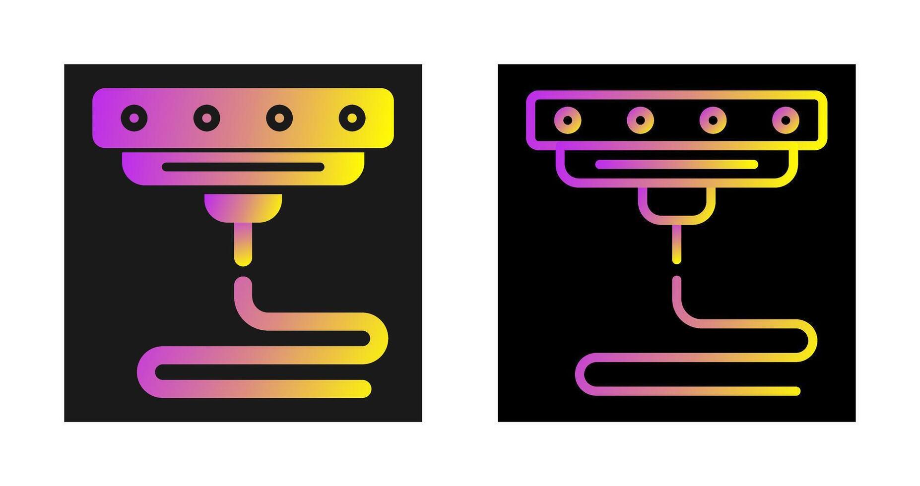 3D-printer vector pictogram