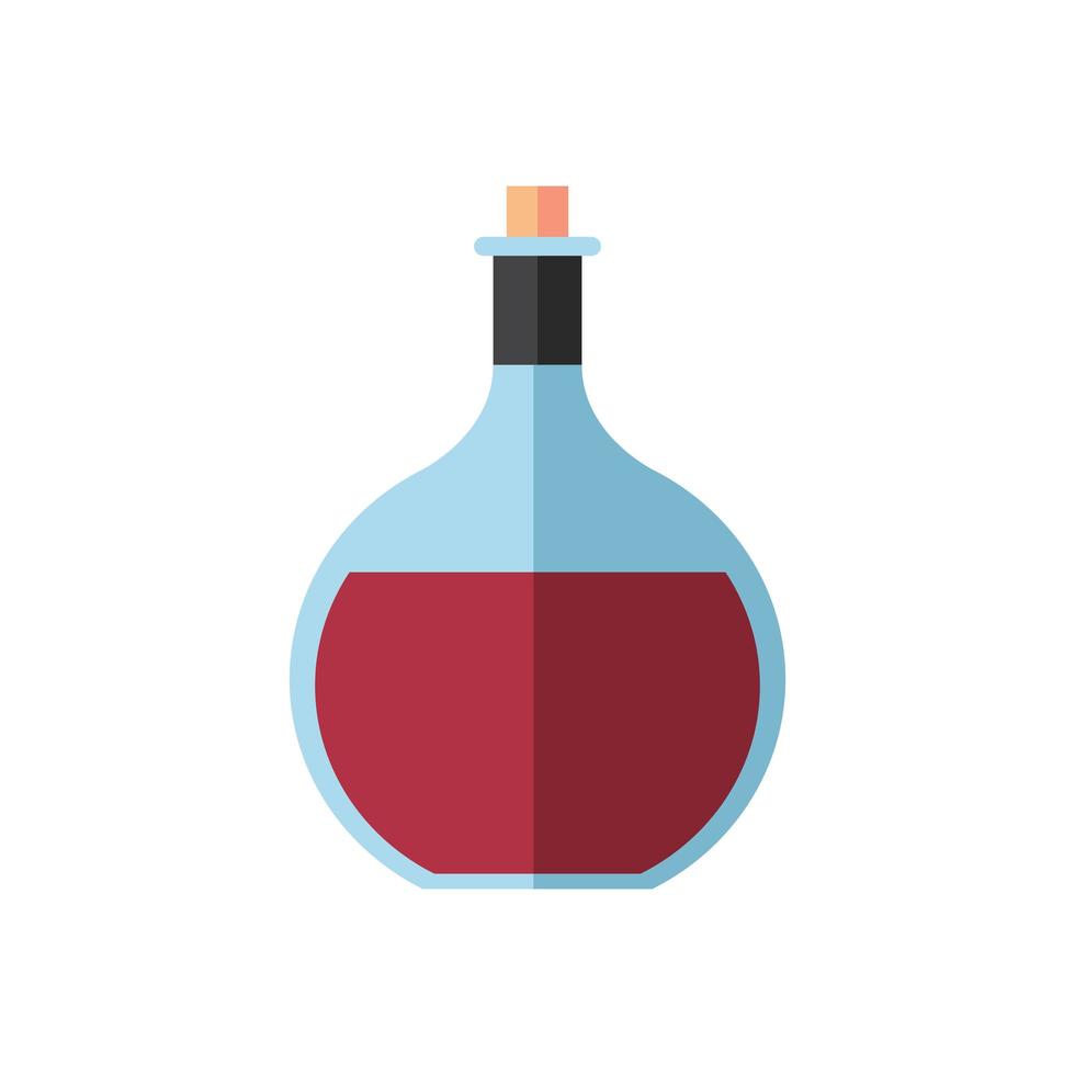 fles wijn drinken geïsoleerde pictogram vector