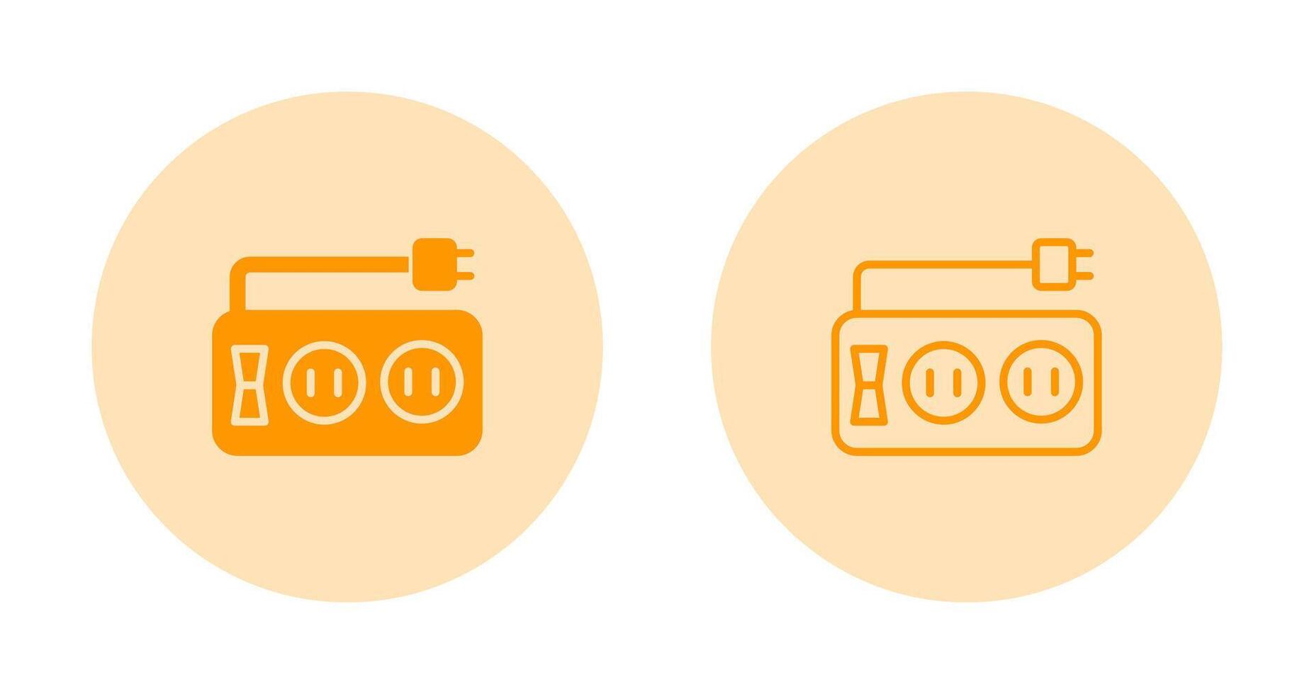 stekkerdoos vector pictogram