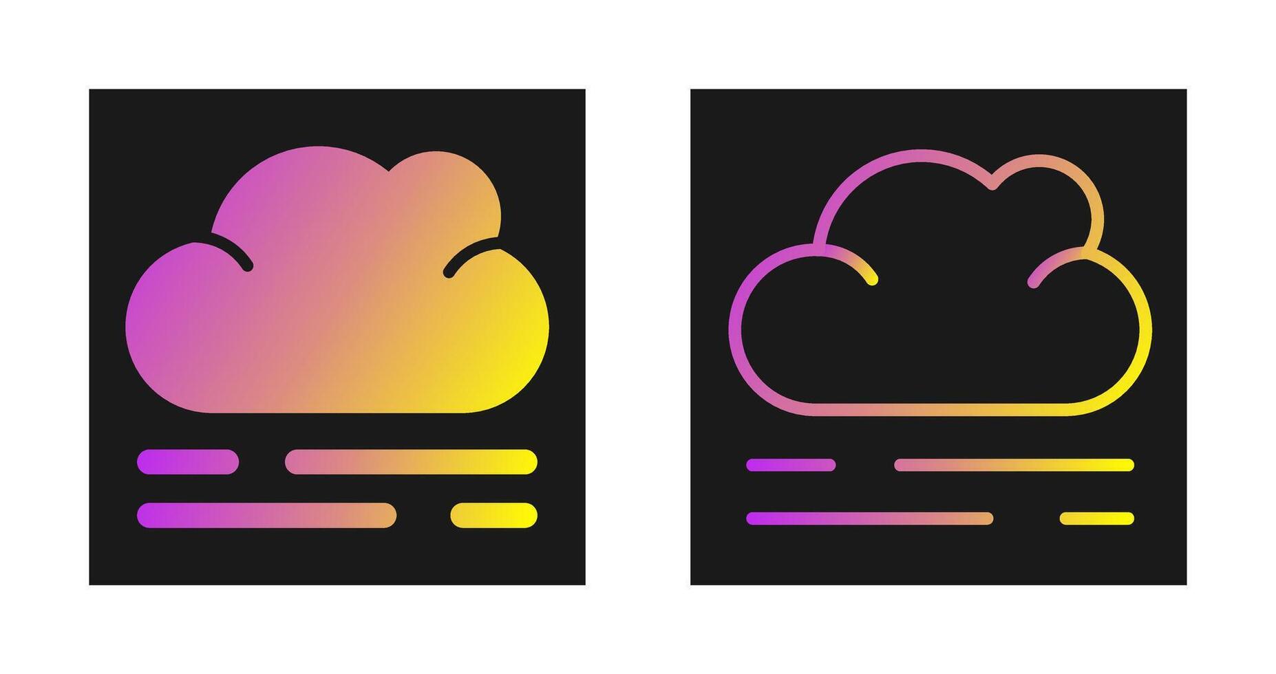 wolk vector pictogram