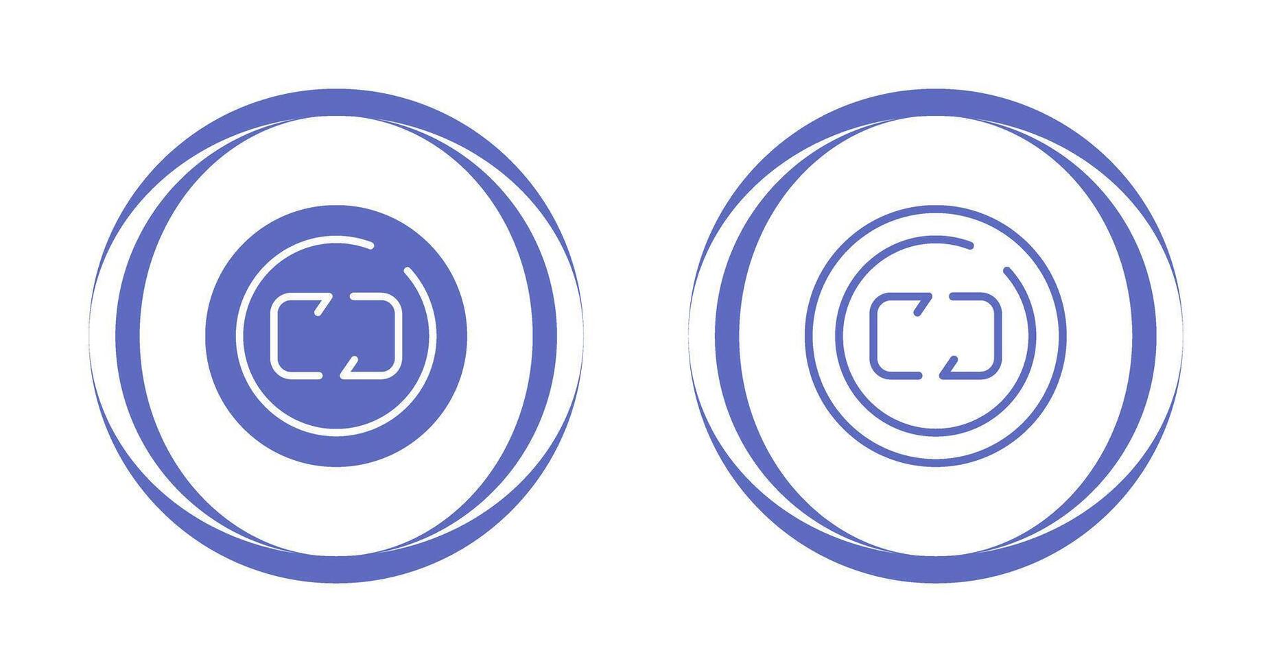 herhaling cirkel vector icoon