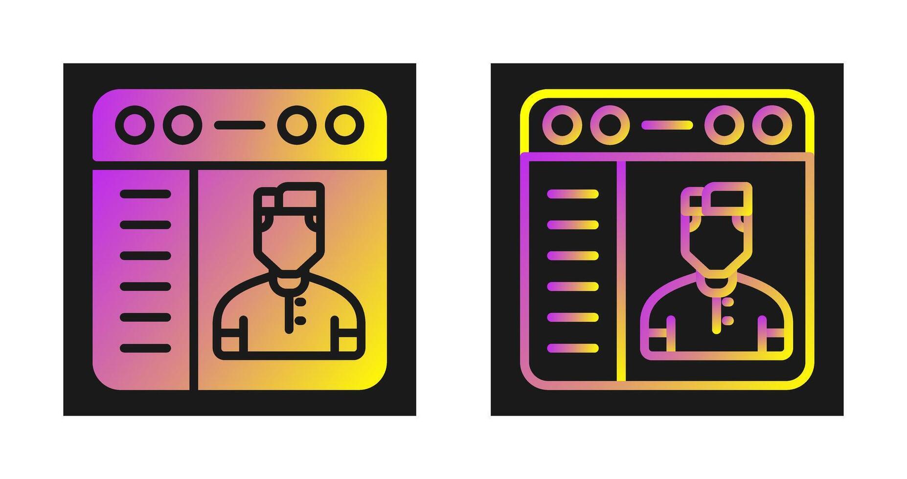 browser vector pictogram