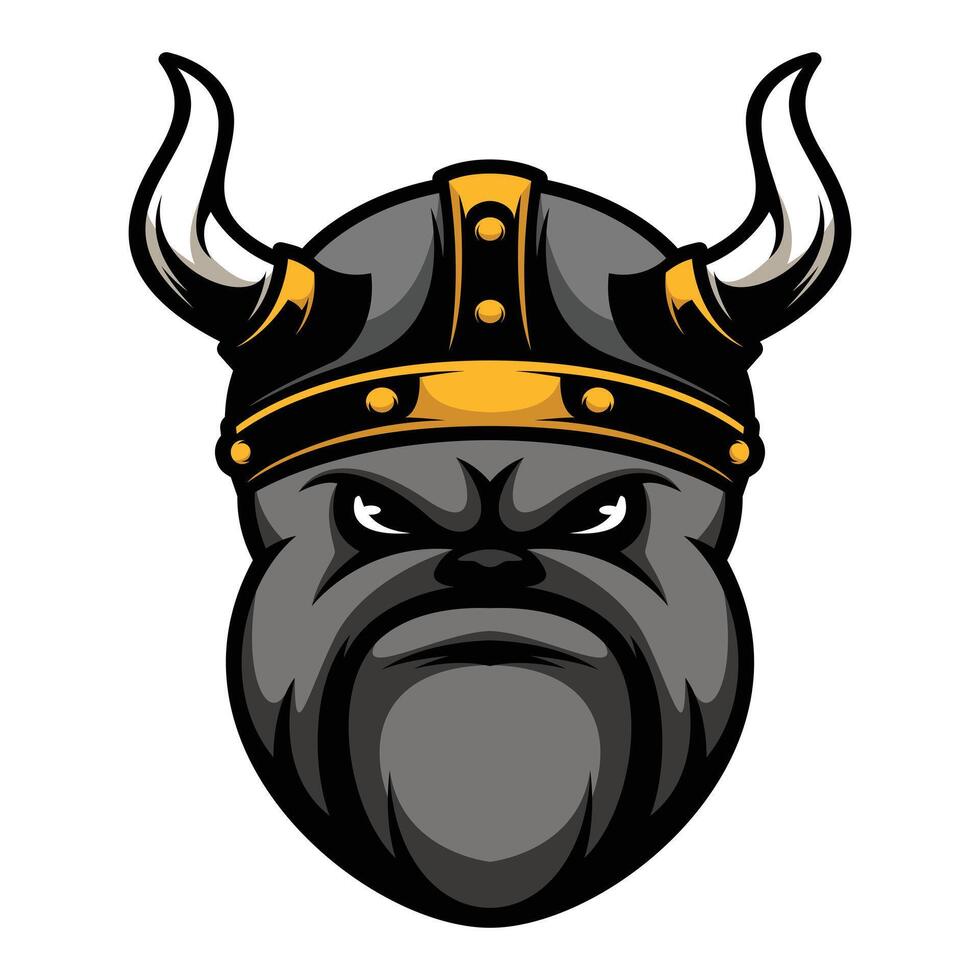 bulldog viking ontwerp vector