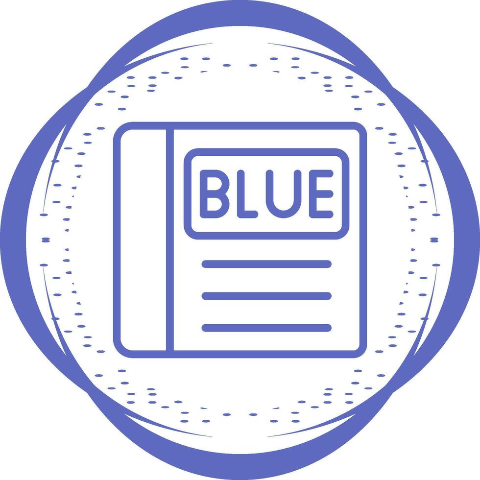 blauw boek vector icoon