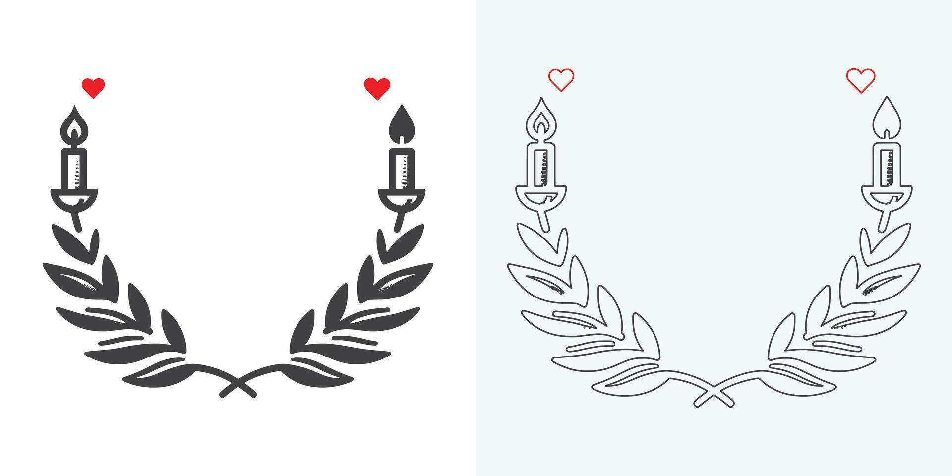 reeks van bladeren silhouet van mooi planten, bladeren, fabriek ontwerp. vector illustratie .