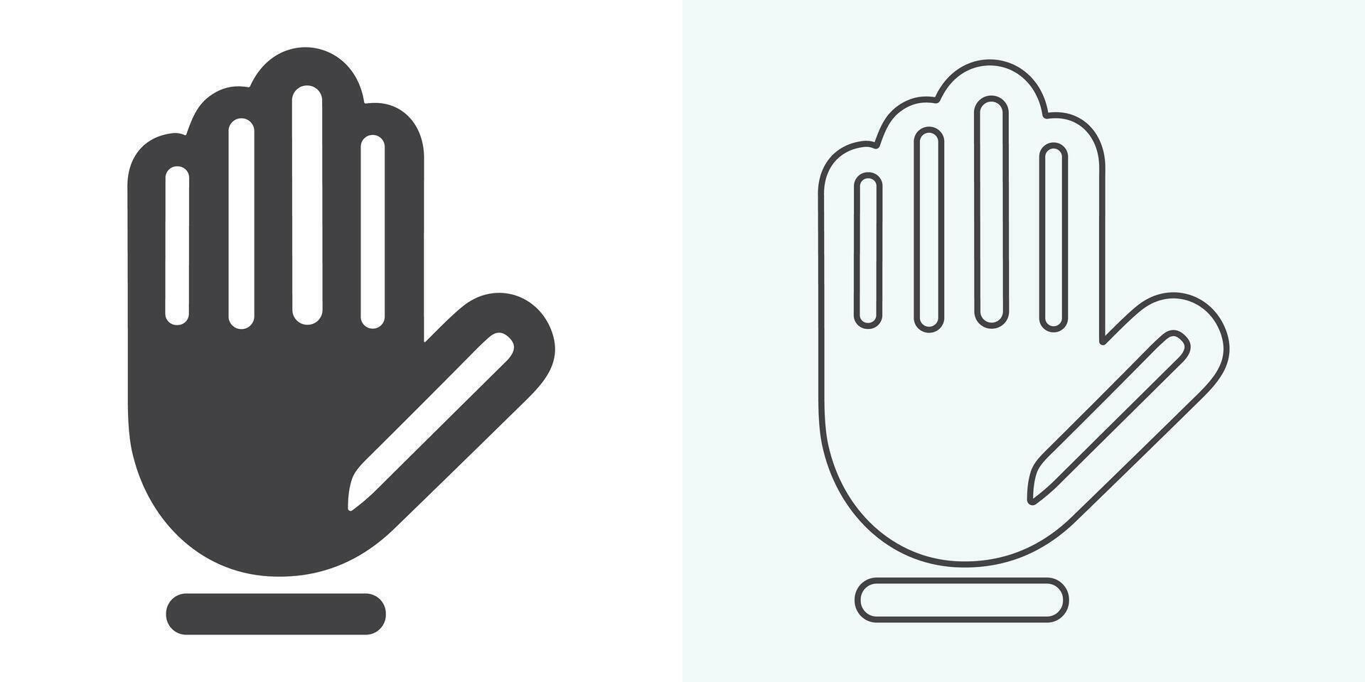 allemaal type van hand- emoji's, gebaren, stickers, emoticons vlak vector illustratie symbolen reeks
