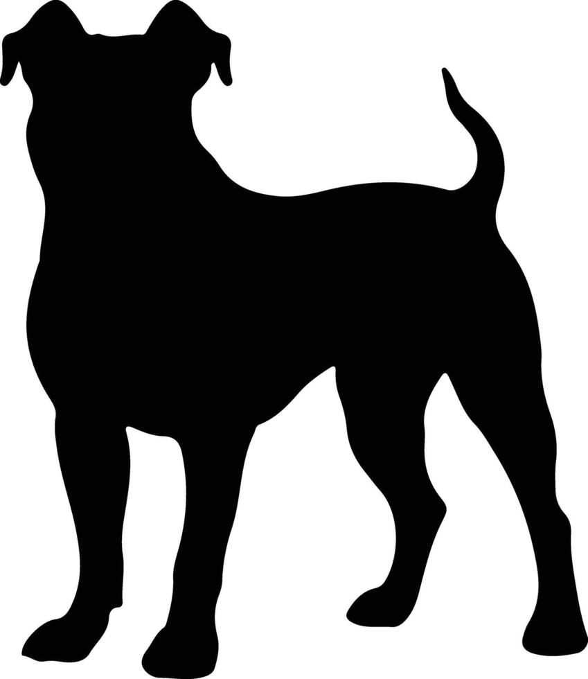 presa canario zwart silhouet vector