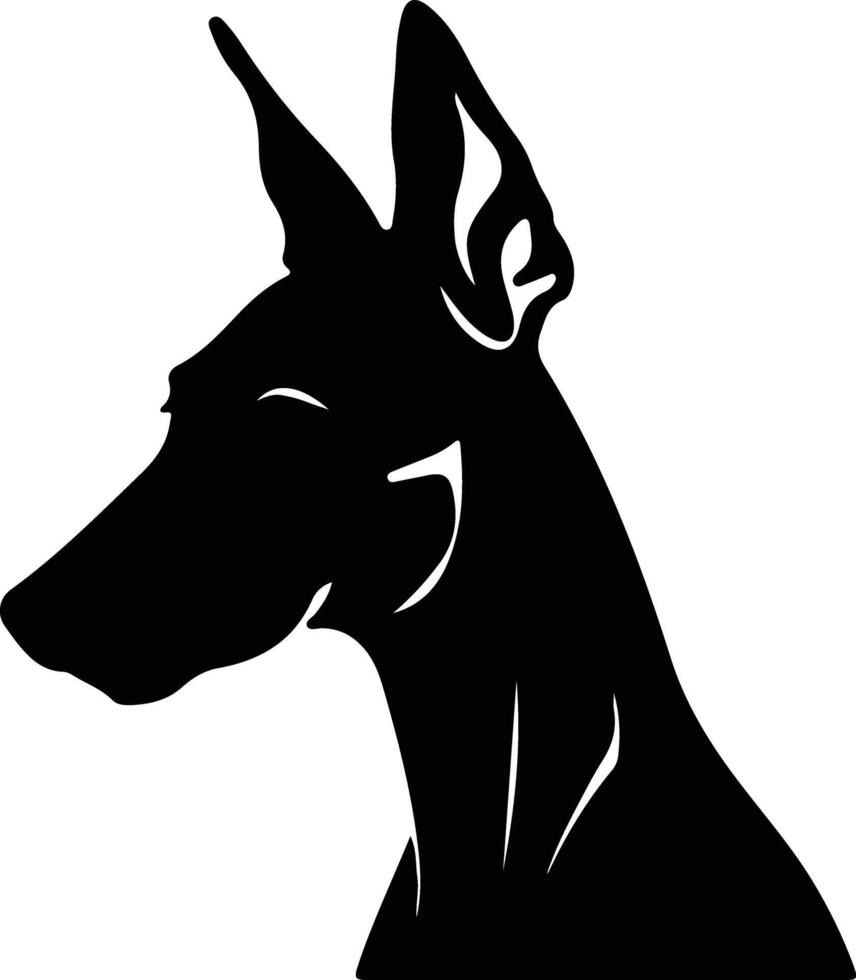 Farao hond silhouet portret vector