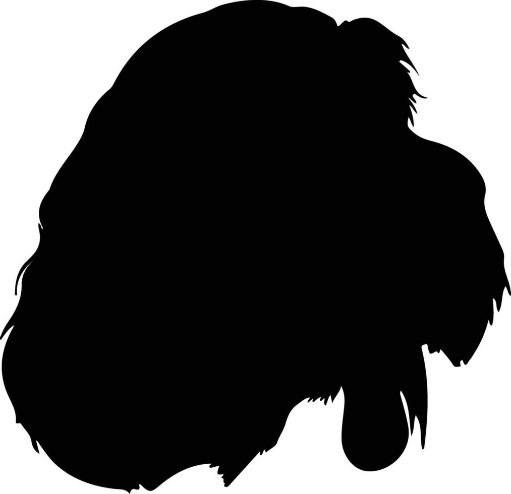 spinon italiano silhouet portret vector