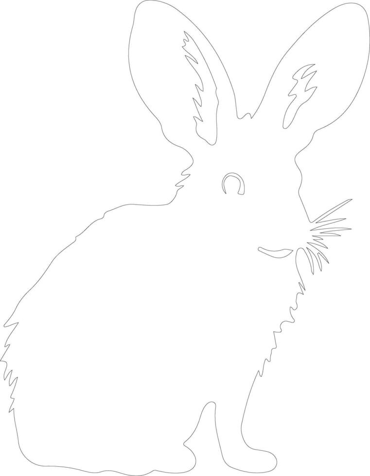 bilby schets silhouet vector