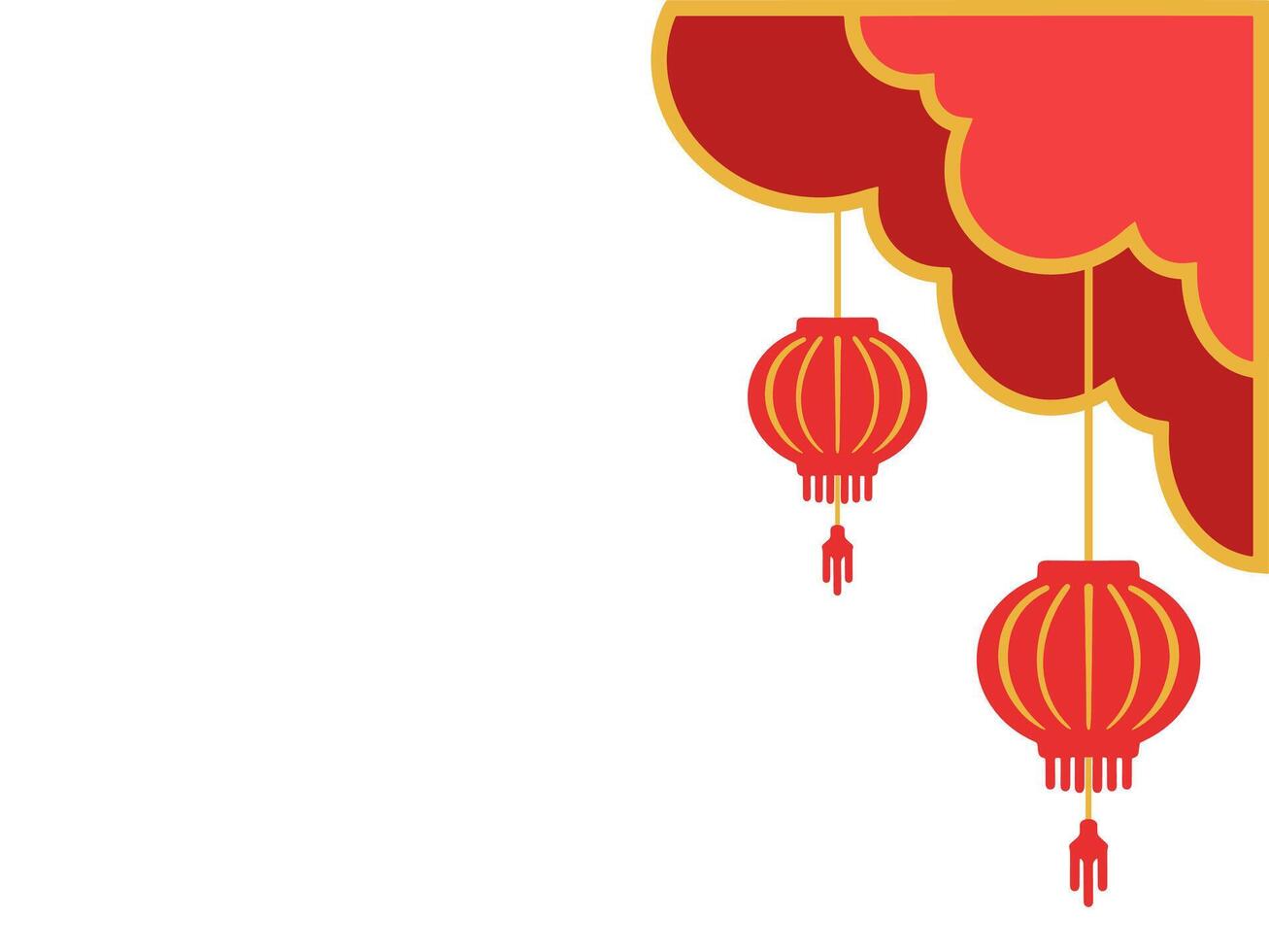 Chinese hoek grens achtergrond illustratie vector