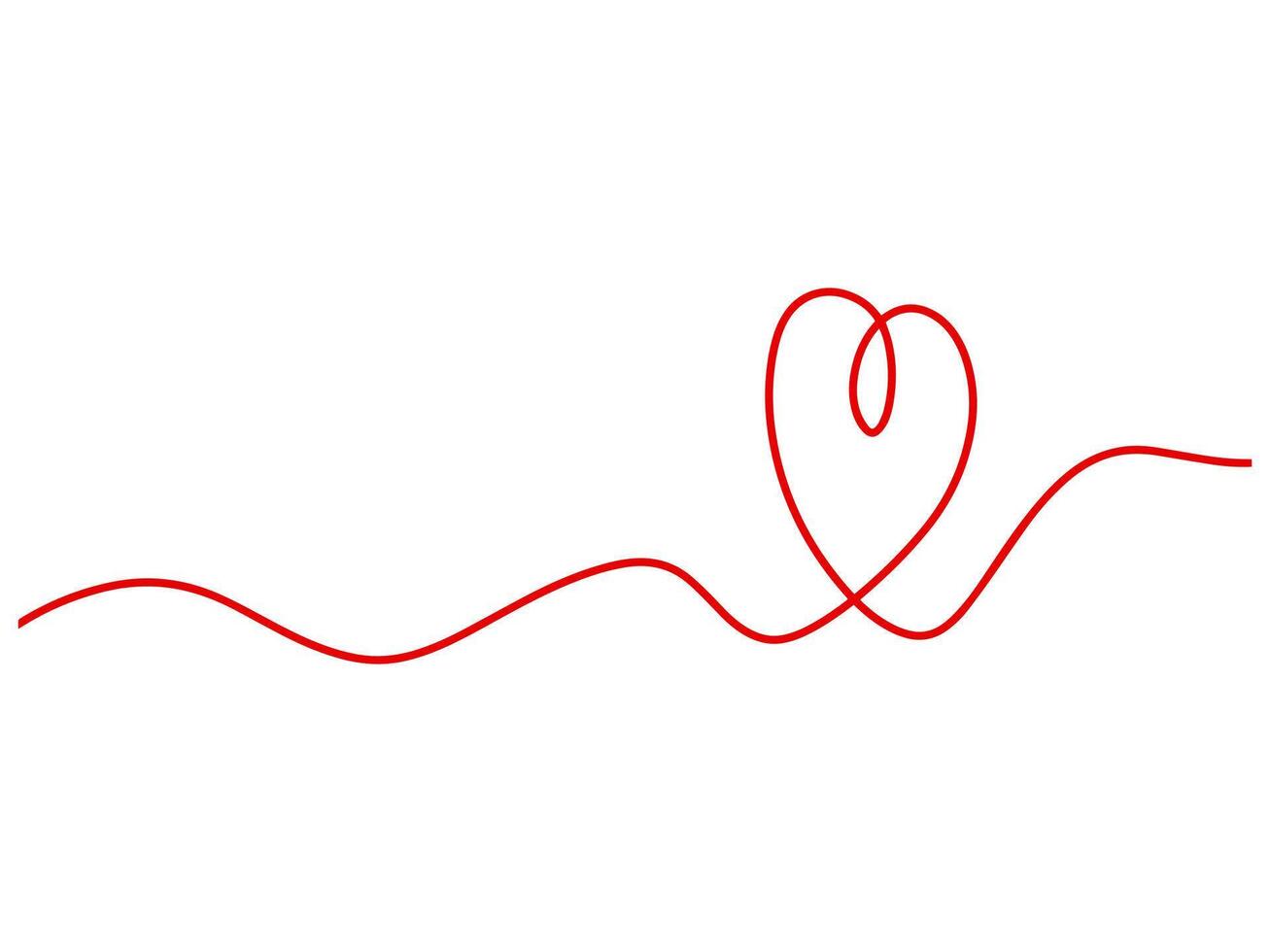valentijnsdag liefde lijn kunst achtergrond vector