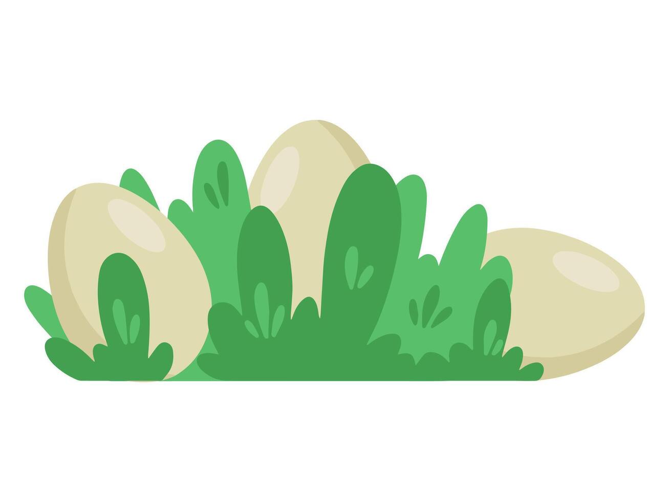 Pasen ei in groen gras illustratie vector