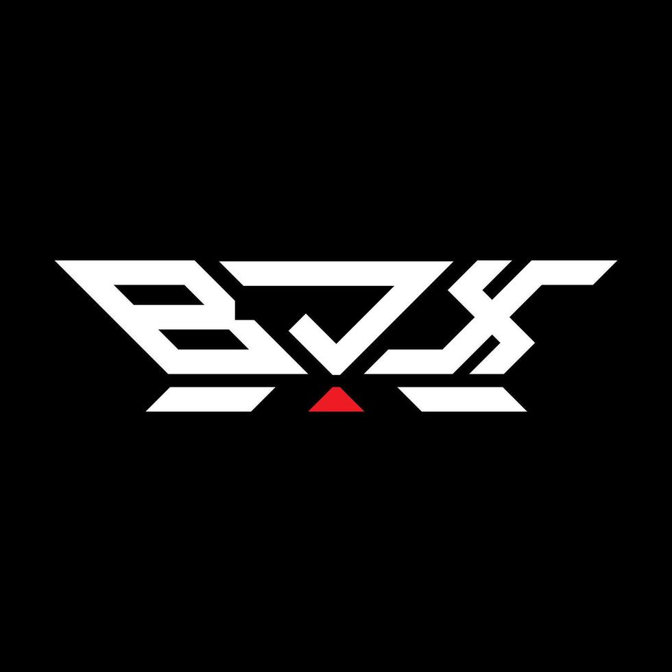 bjx brief logo vector ontwerp, bjx gemakkelijk en modern logo. bjx luxueus alfabet ontwerp