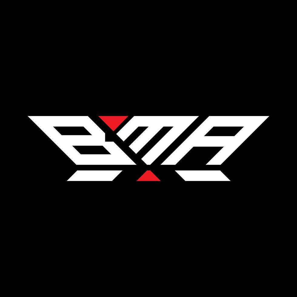 bma brief logo vector ontwerp, bma gemakkelijk en modern logo. bma luxueus alfabet ontwerp