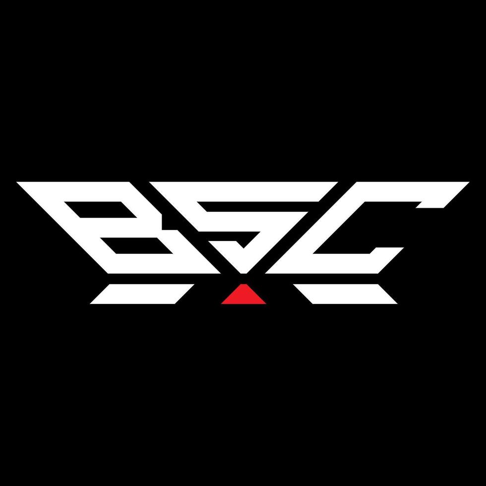 bsc brief logo vector ontwerp, bsc gemakkelijk en modern logo. bsc luxueus alfabet ontwerp