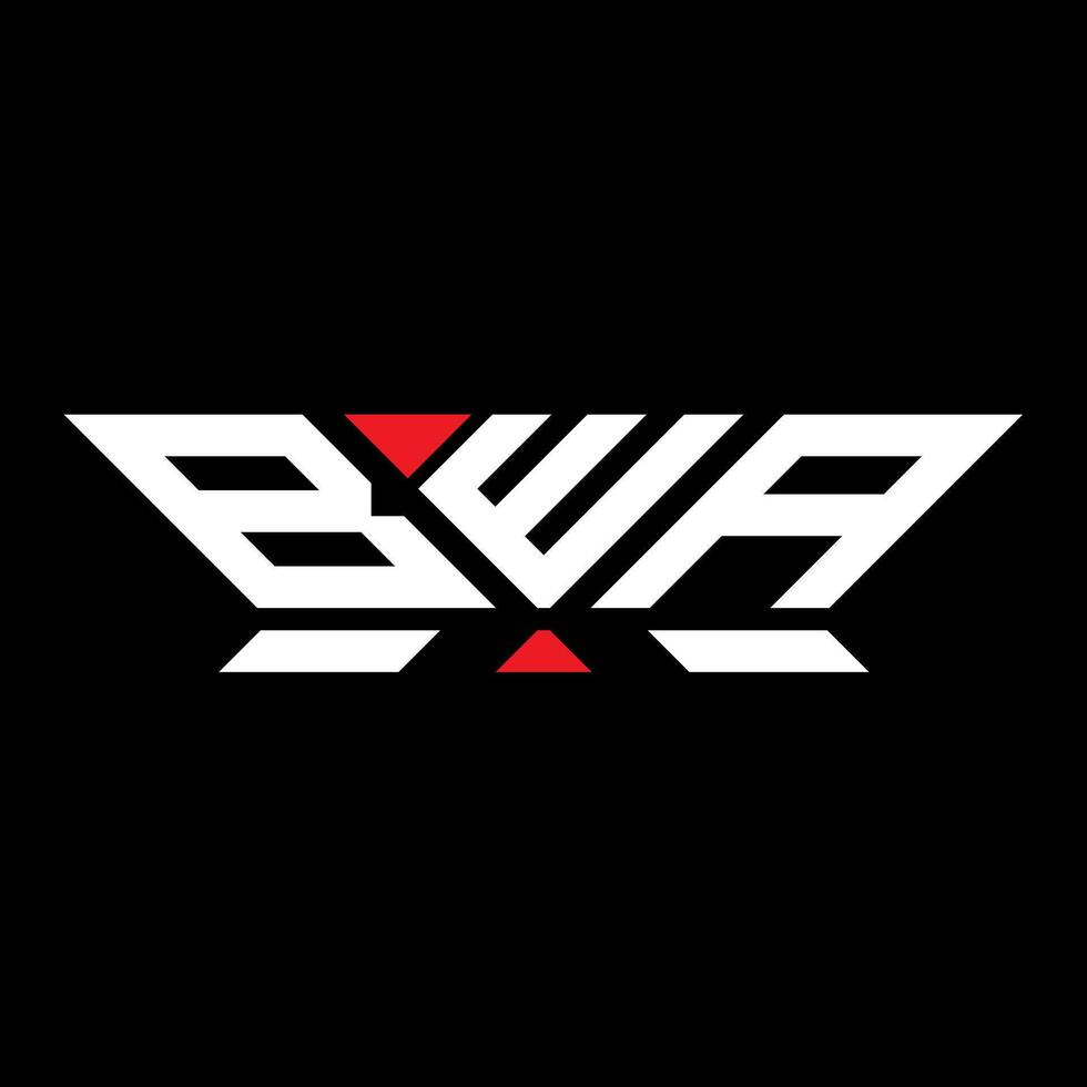 bwa brief logo vector ontwerp, bwa gemakkelijk en modern logo. bwa luxueus alfabet ontwerp