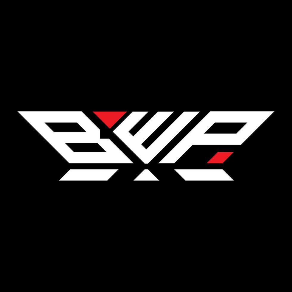 bwp brief logo vector ontwerp, bwp gemakkelijk en modern logo. bwp luxueus alfabet ontwerp