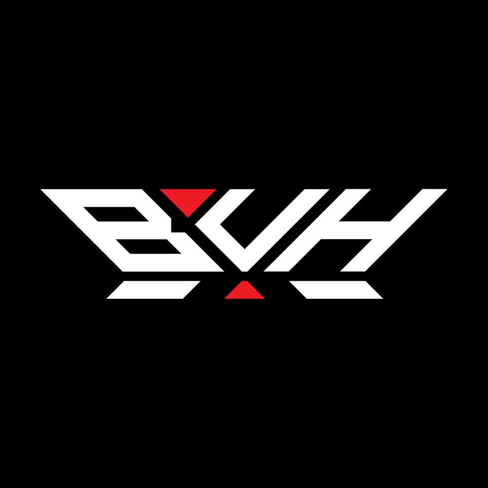 buh brief logo vector ontwerp, buh gemakkelijk en modern logo. buh luxueus alfabet ontwerp
