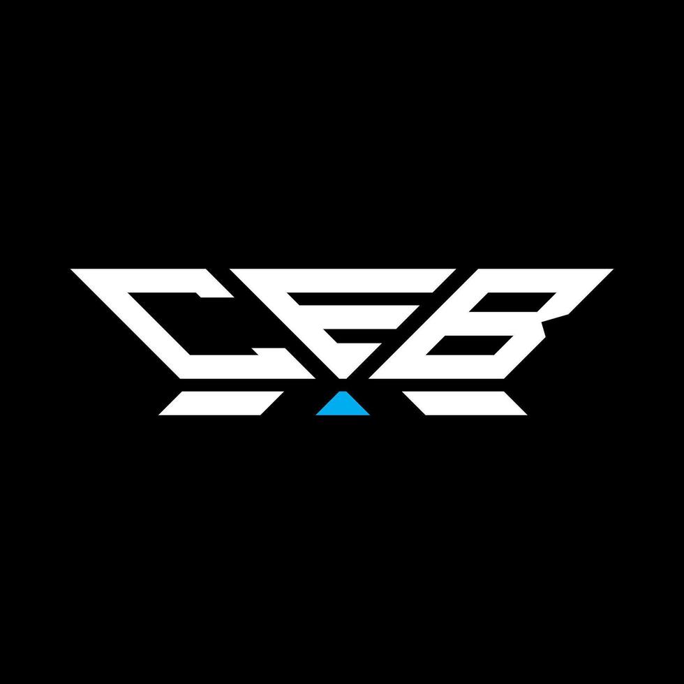 ceb brief logo vector ontwerp, ceb gemakkelijk en modern logo. ceb luxueus alfabet ontwerp