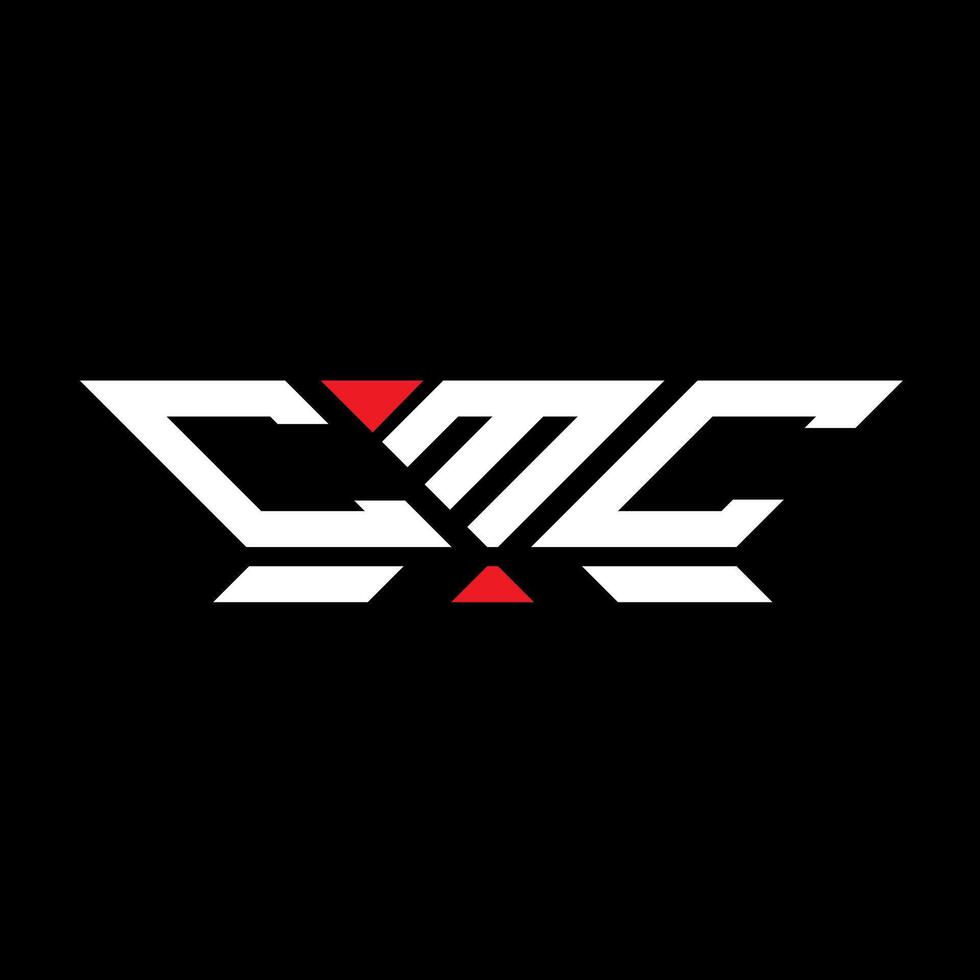 cmc brief logo vector ontwerp, cmc gemakkelijk en modern logo. cmc luxueus alfabet ontwerp