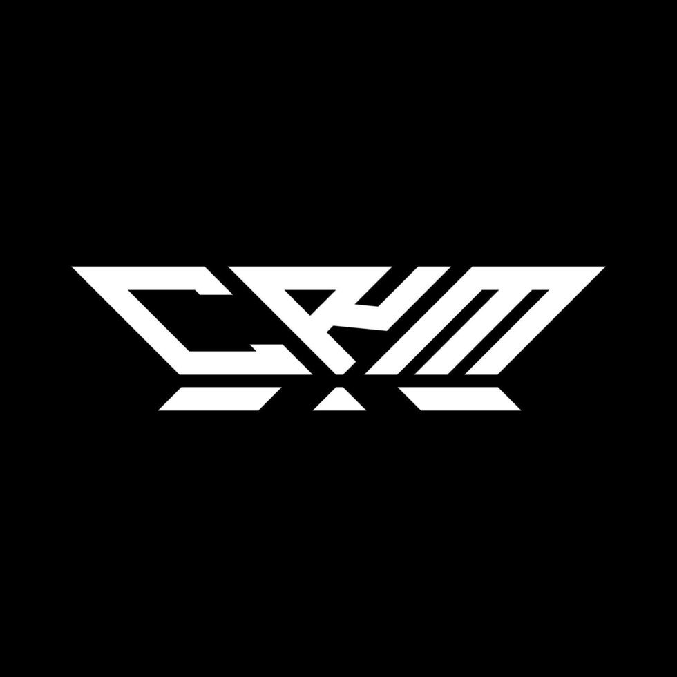 crm brief logo vector ontwerp, crm gemakkelijk en modern logo. crm luxueus alfabet ontwerp