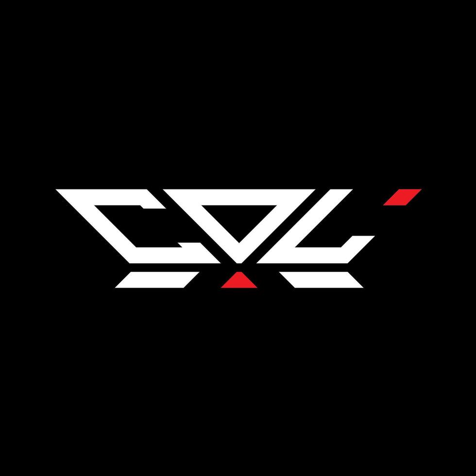 col brief logo vector ontwerp, col gemakkelijk en modern logo. col luxueus alfabet ontwerp