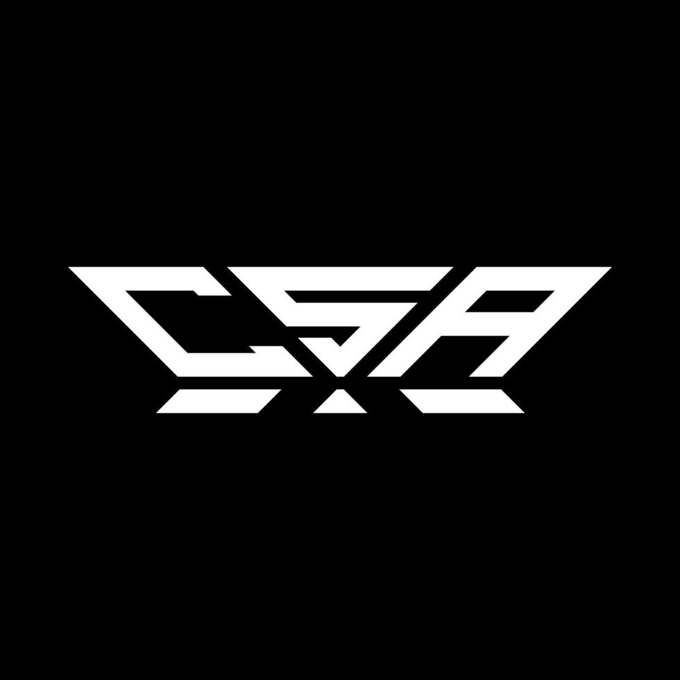 csa brief logo vector ontwerp, csa gemakkelijk en modern logo. csa luxueus alfabet ontwerp