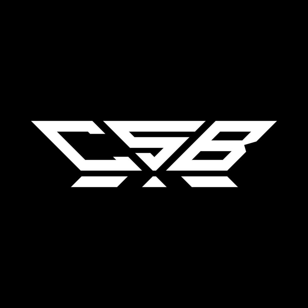 csb brief logo vector ontwerp, csb gemakkelijk en modern logo. csb luxueus alfabet ontwerp