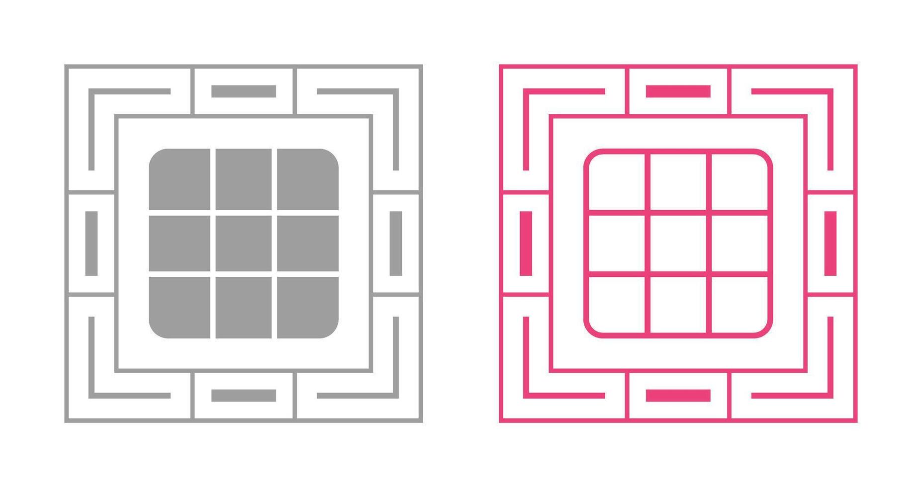 rubik's kubus vector icoon