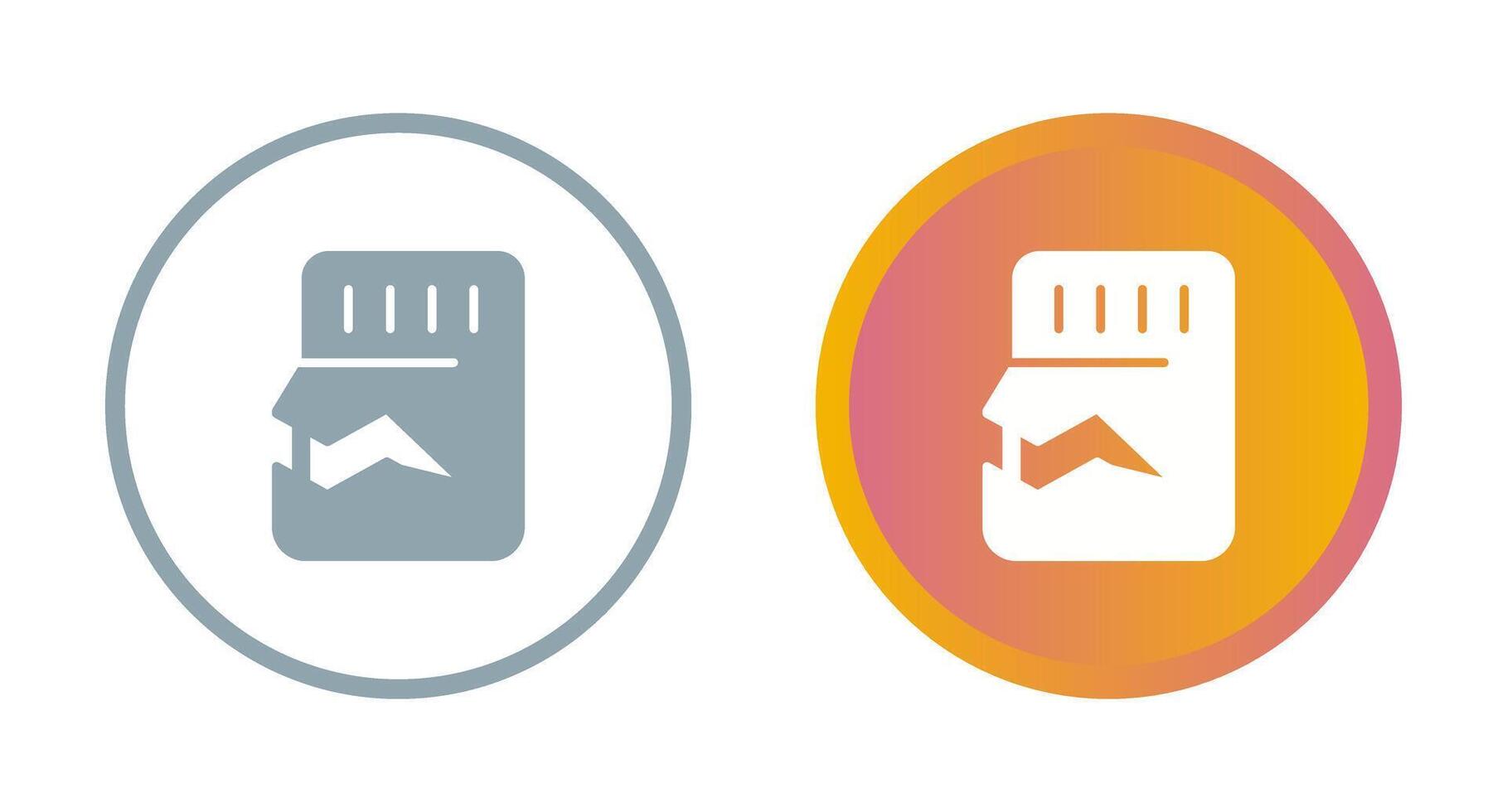 sd-kaart vector pictogram