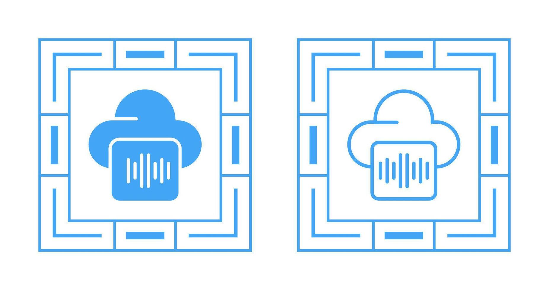 audio hosting vector icoon