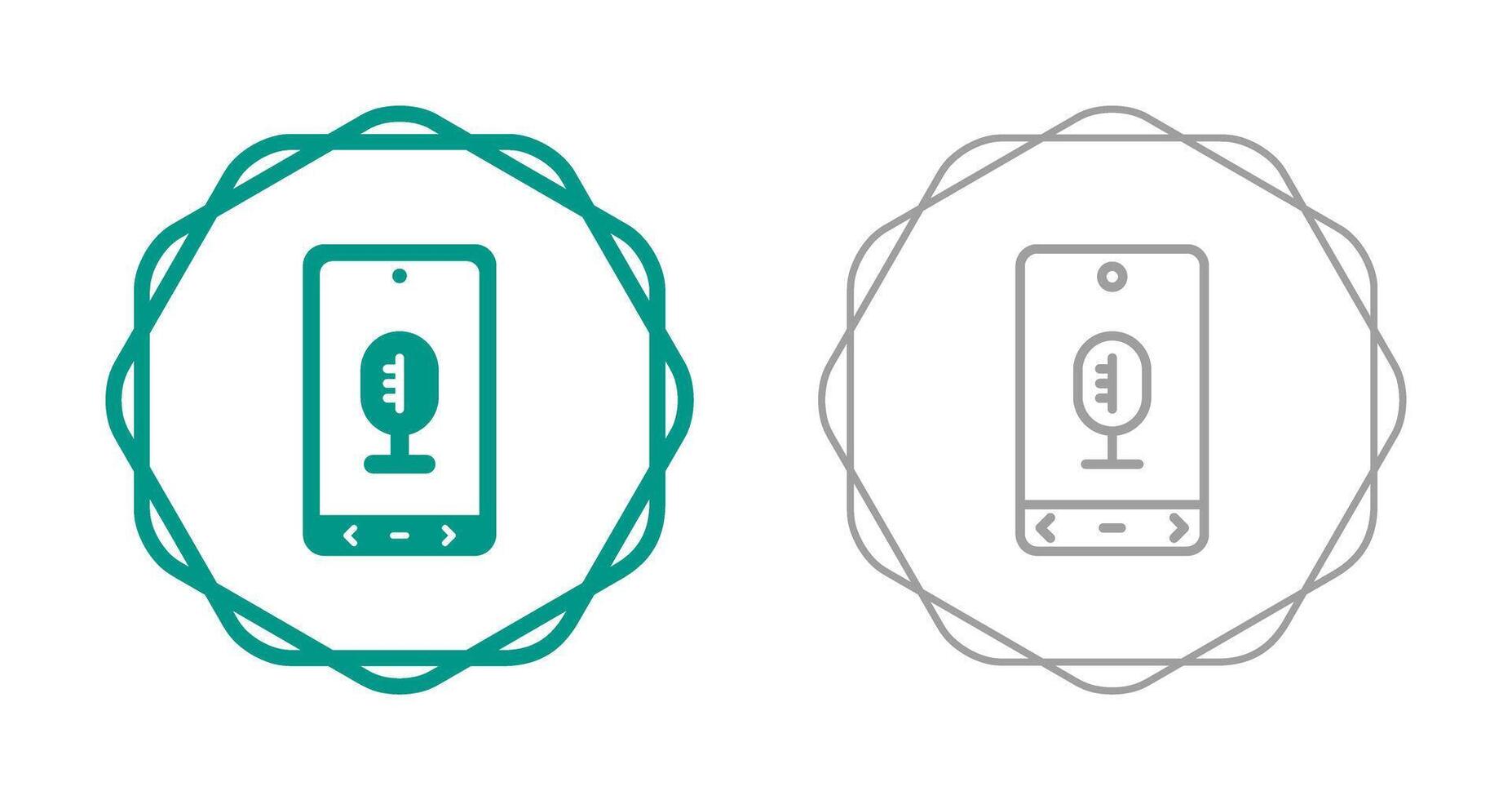 microfoon vector pictogram