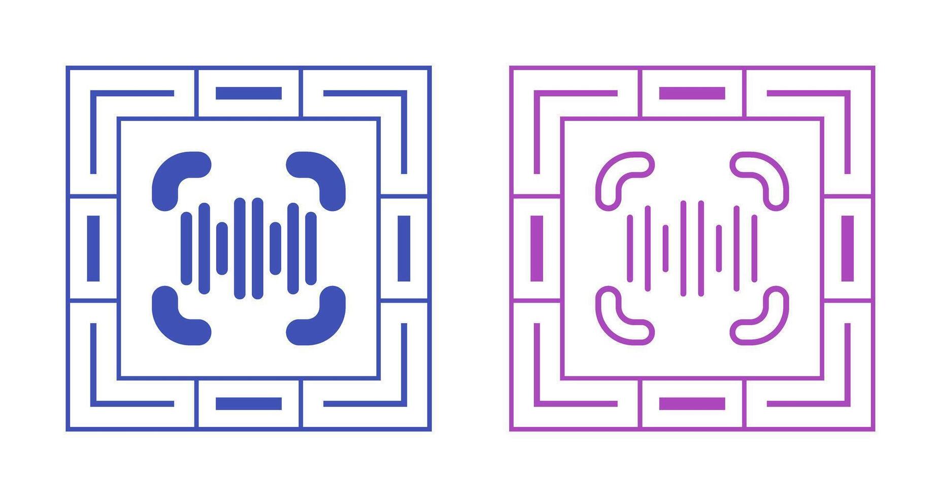 stem herkenning vector icoon