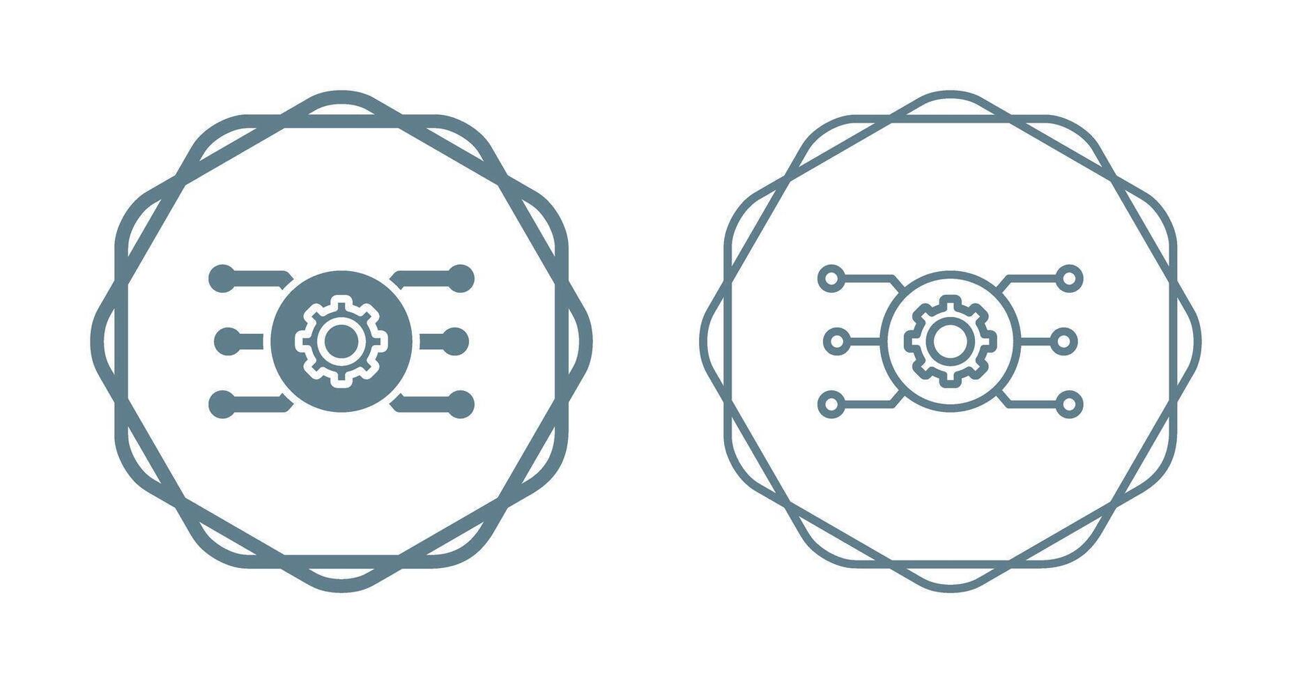 netwerk configuratie vector icoon