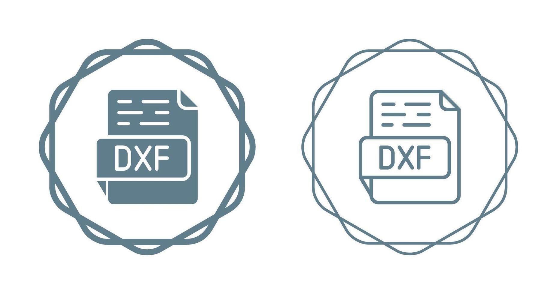 dxf vector icoon