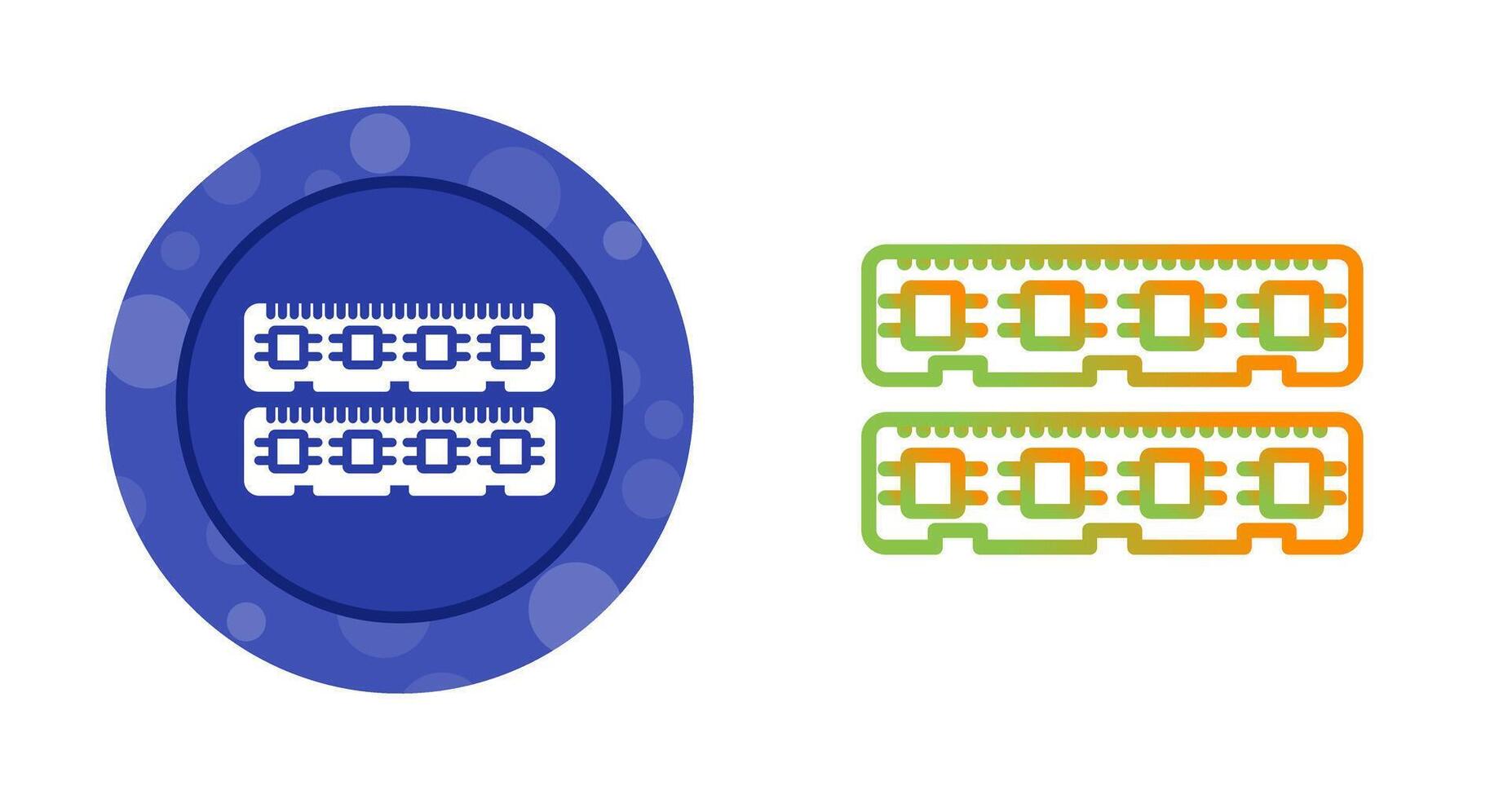 RAM geheugen vector icoon