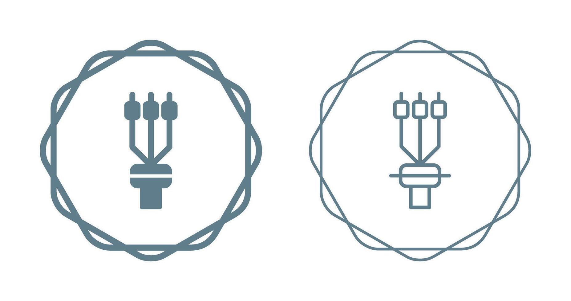 kabel beëindiging mouw vector icoon