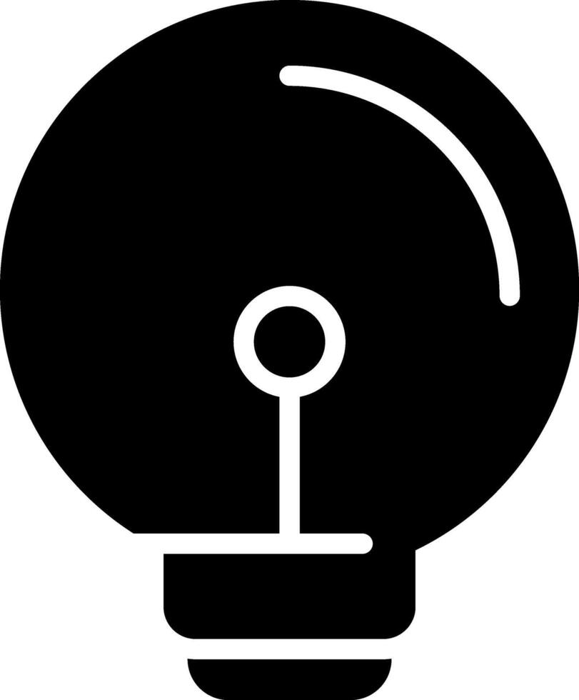 gloeilamp vector pictogram