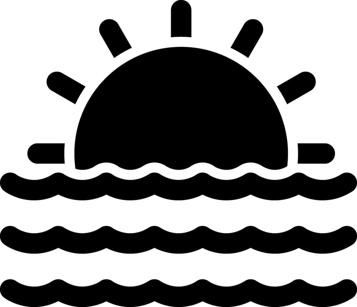 zonsondergang vector pictogram