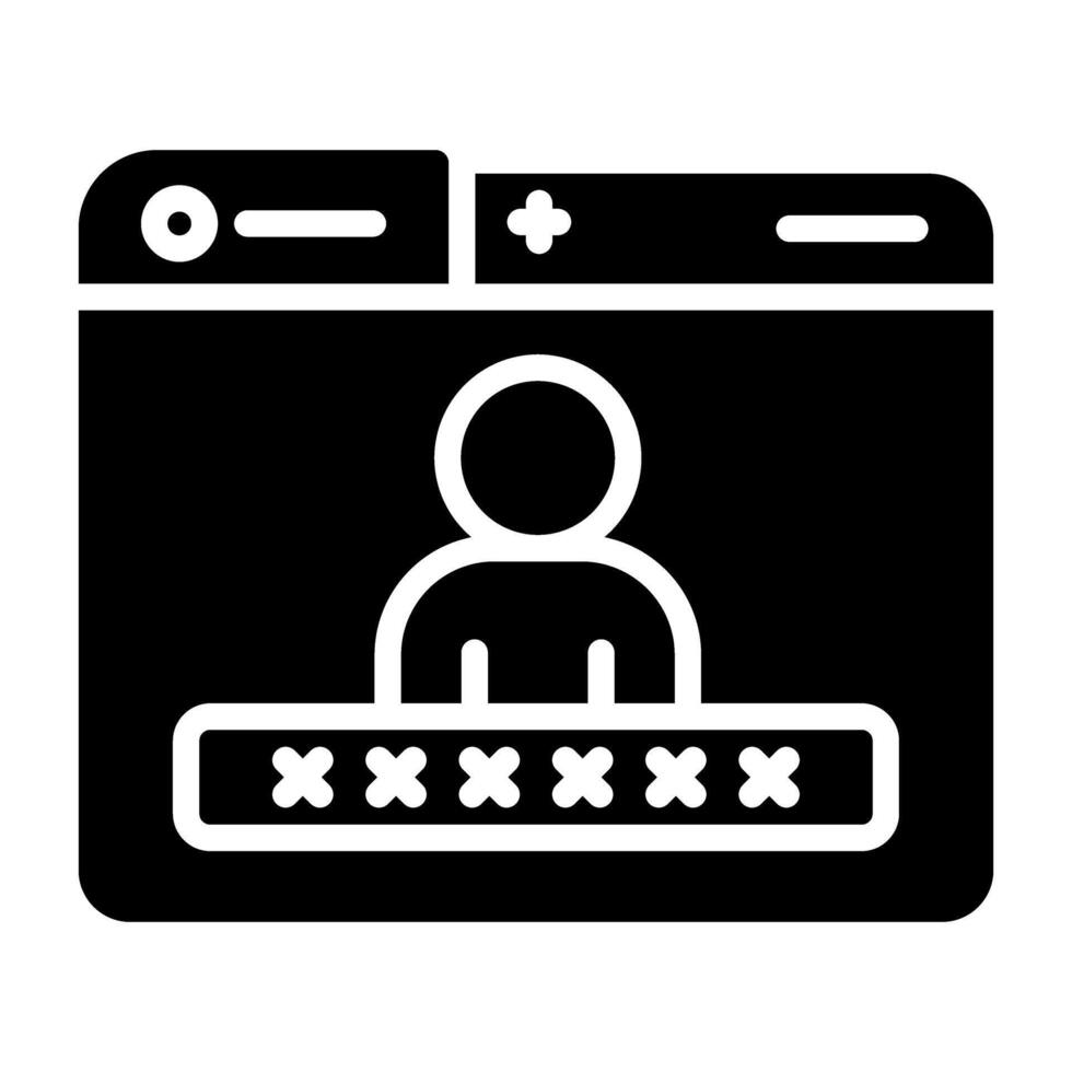 login vector pictogram