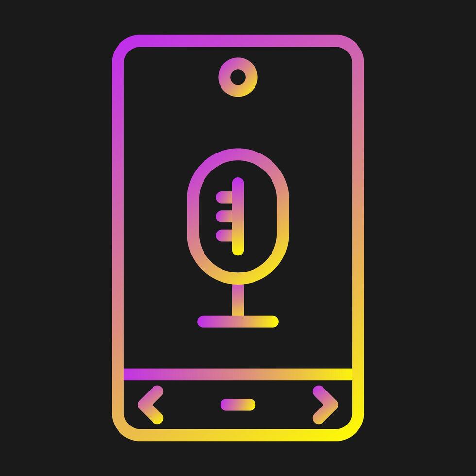 microfoon vector pictogram