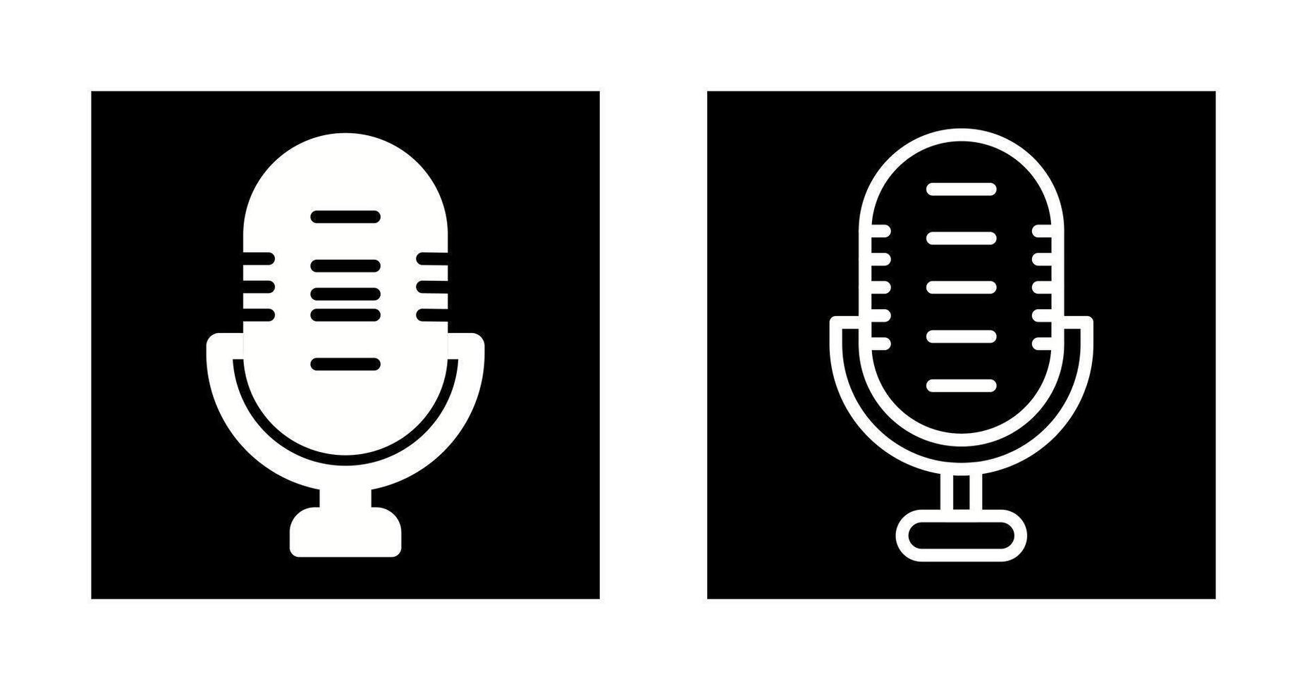 microfoon vector pictogram