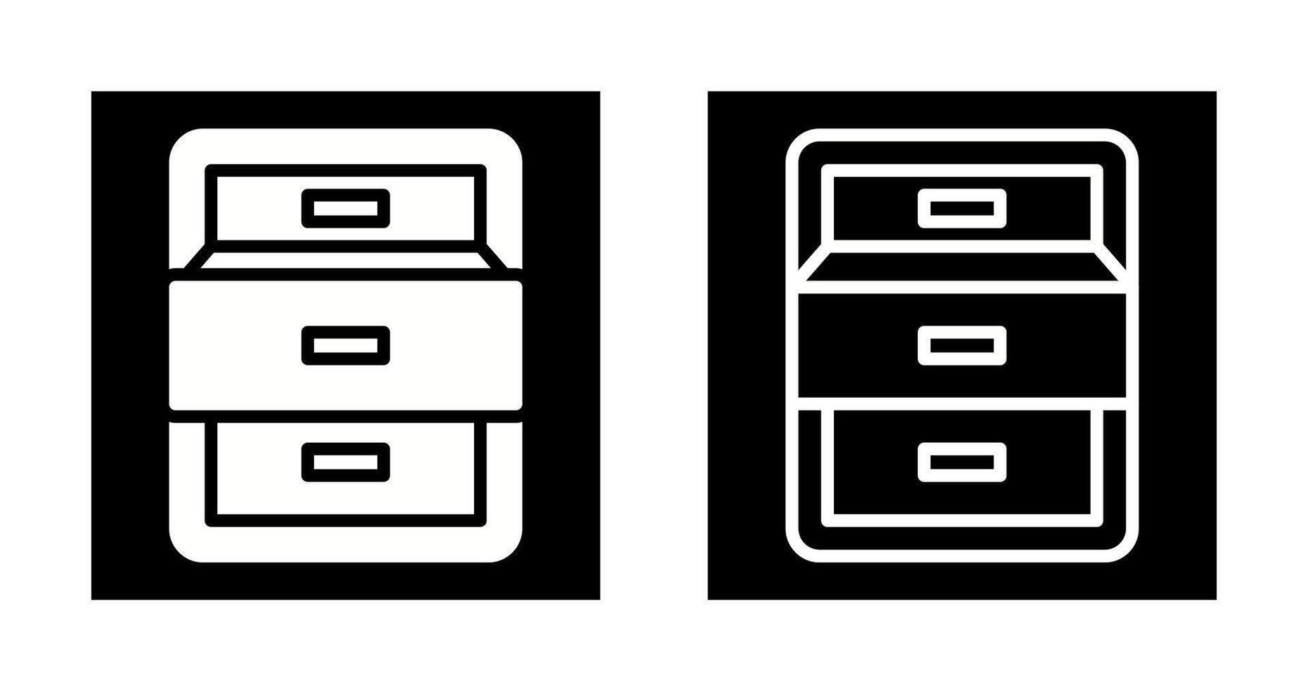 indienen kabinet met Open deur vector icoon