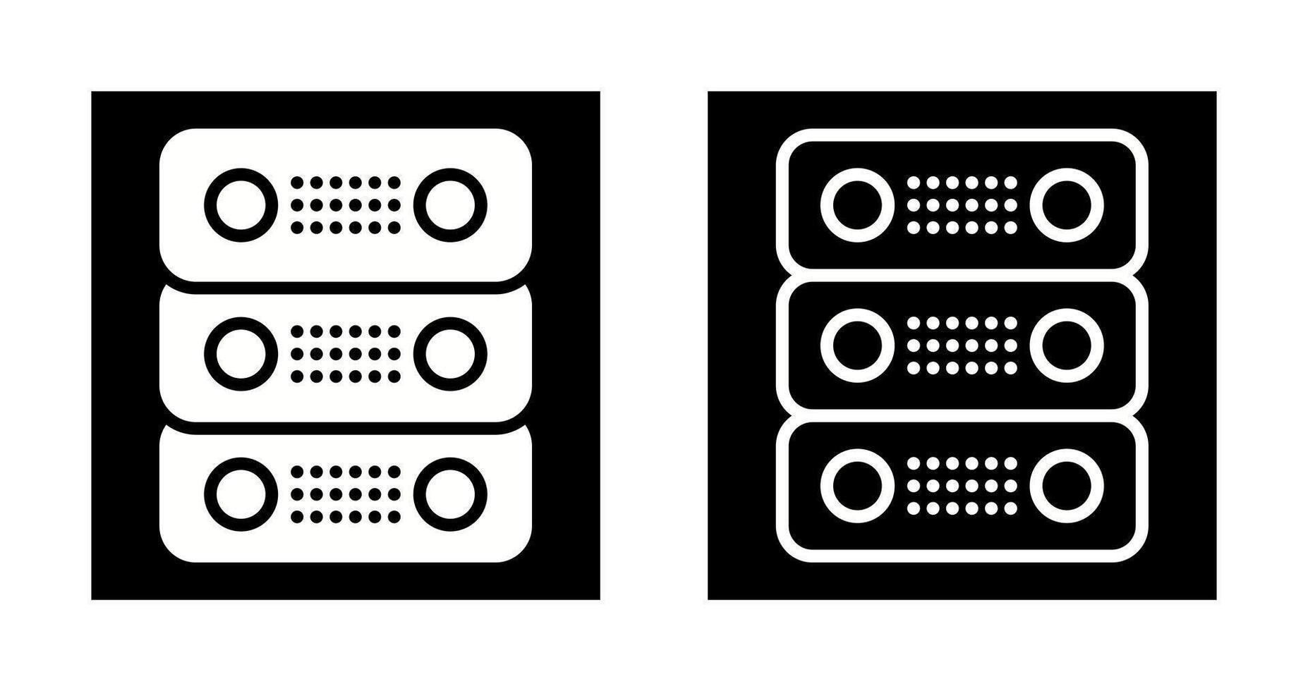 toegewijd server vector icoon